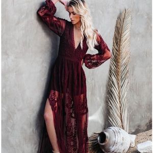 Vici Collection Wishlist Large Peony Romper Dress